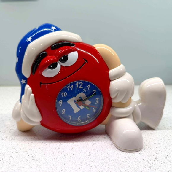 M&M'S Other - VINTAGE M&M ALARM CLOCK RED